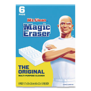 Magic Eraser, 2.3 x 4.6, 1" Thick, White, 6/Pack, 6 Packs/Carton