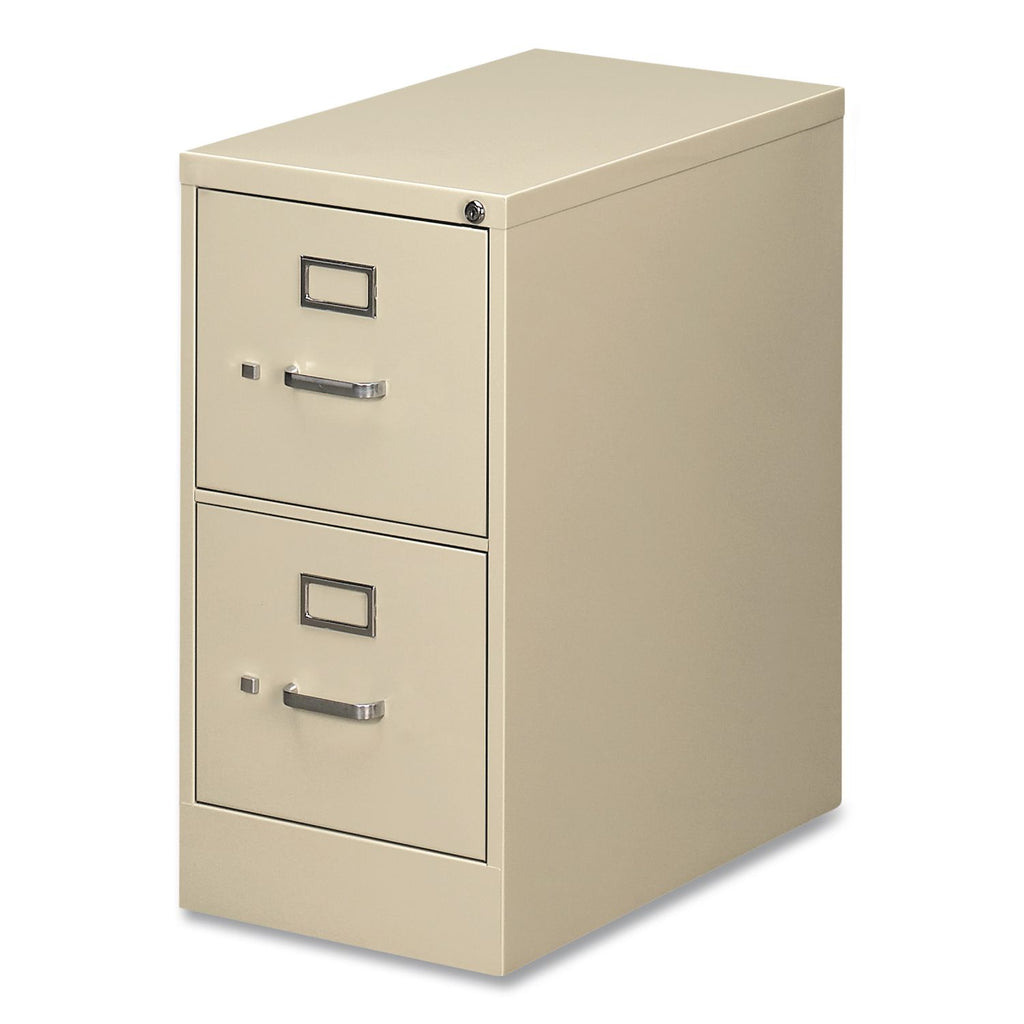 Two-Drawer Economy Vertical File, 2 Letter-Size File Drawers, Putty, 15" x 25" x 28.38