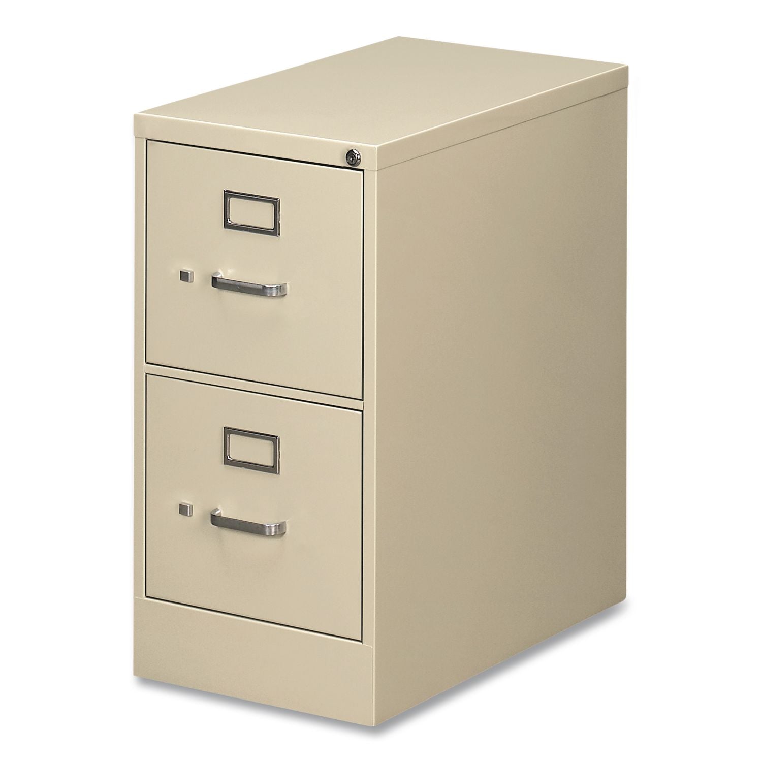 Two-Drawer Economy Vertical File, 2 Letter-Size File Drawers, Putty, 15" x 25" x 28.38