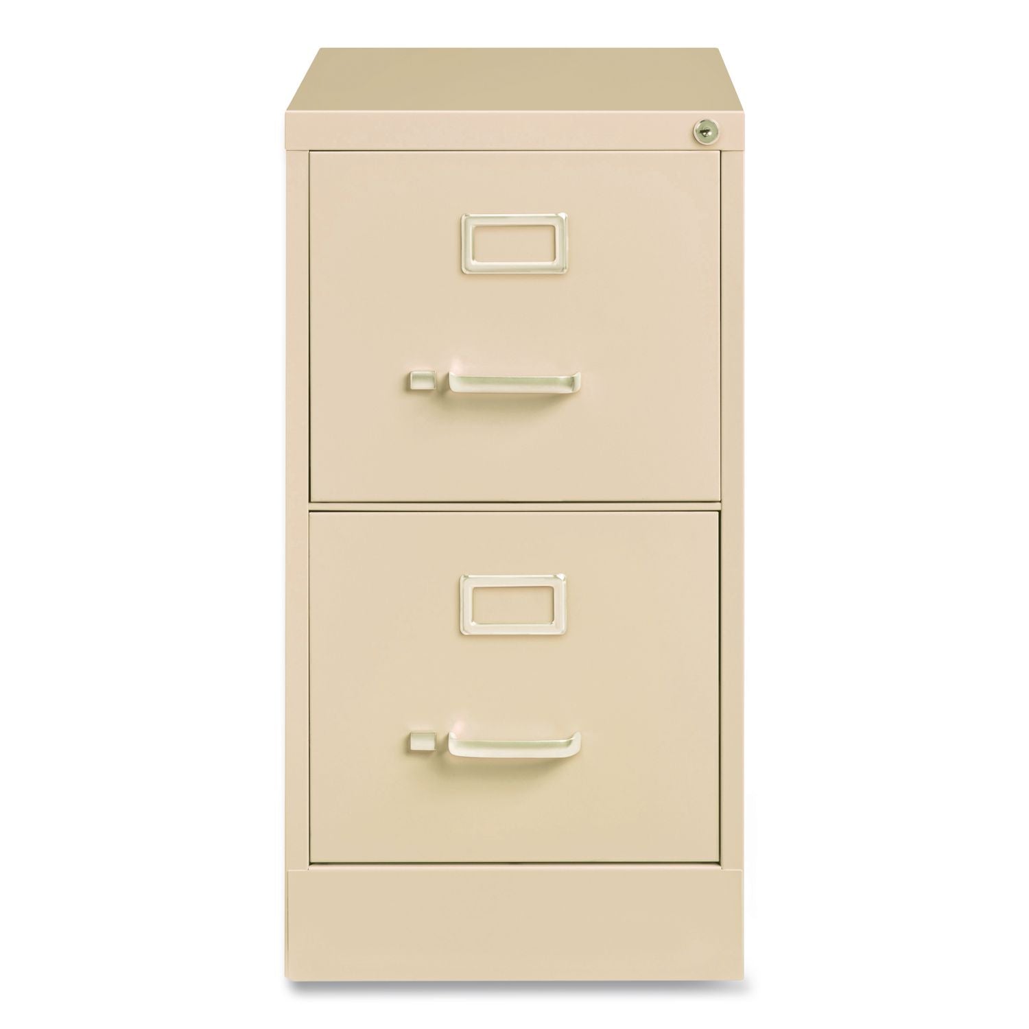 Two-Drawer Economy Vertical File, 2 Letter-Size File Drawers, Putty, 15" x 25" x 28.38