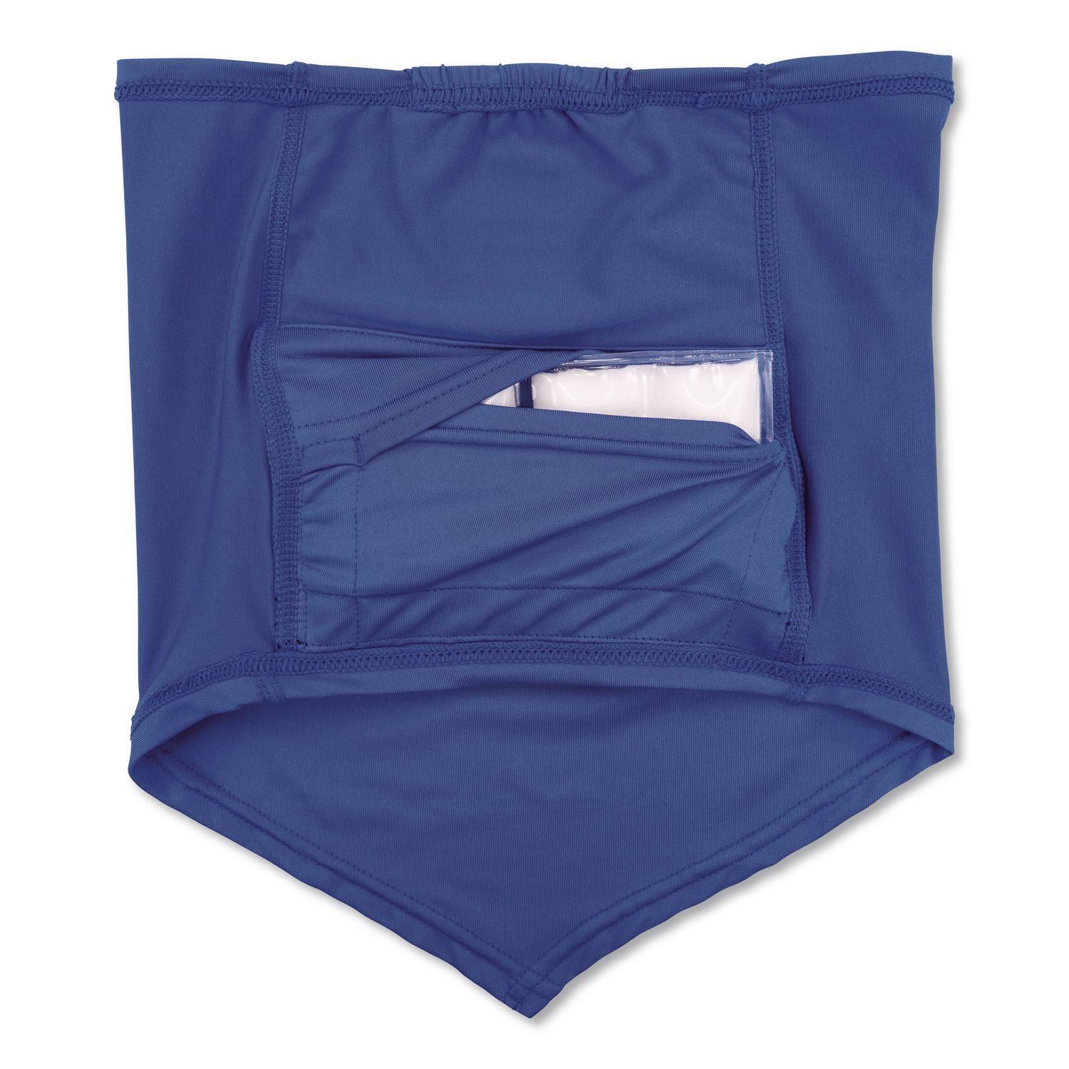 Chill-Its 6482 Cooling Neck Gaiter Bandana Pocket Kit, Polyester/Spandex, Large/X-Large, Blue, Ships in 1-3 Business Days