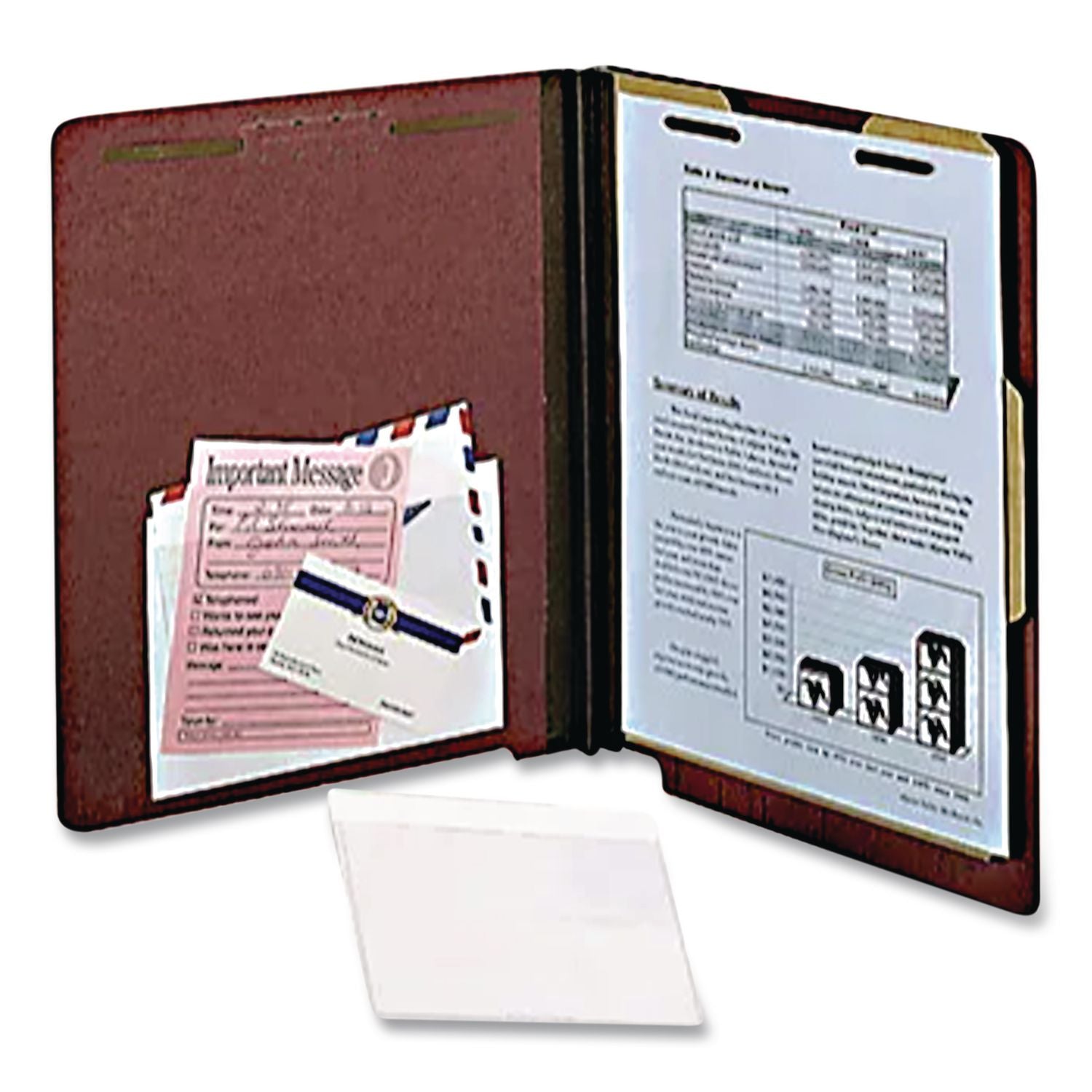 Self-Adhesive Pockets, 5 x 8, Clear Front/White Backing, 100/Box
