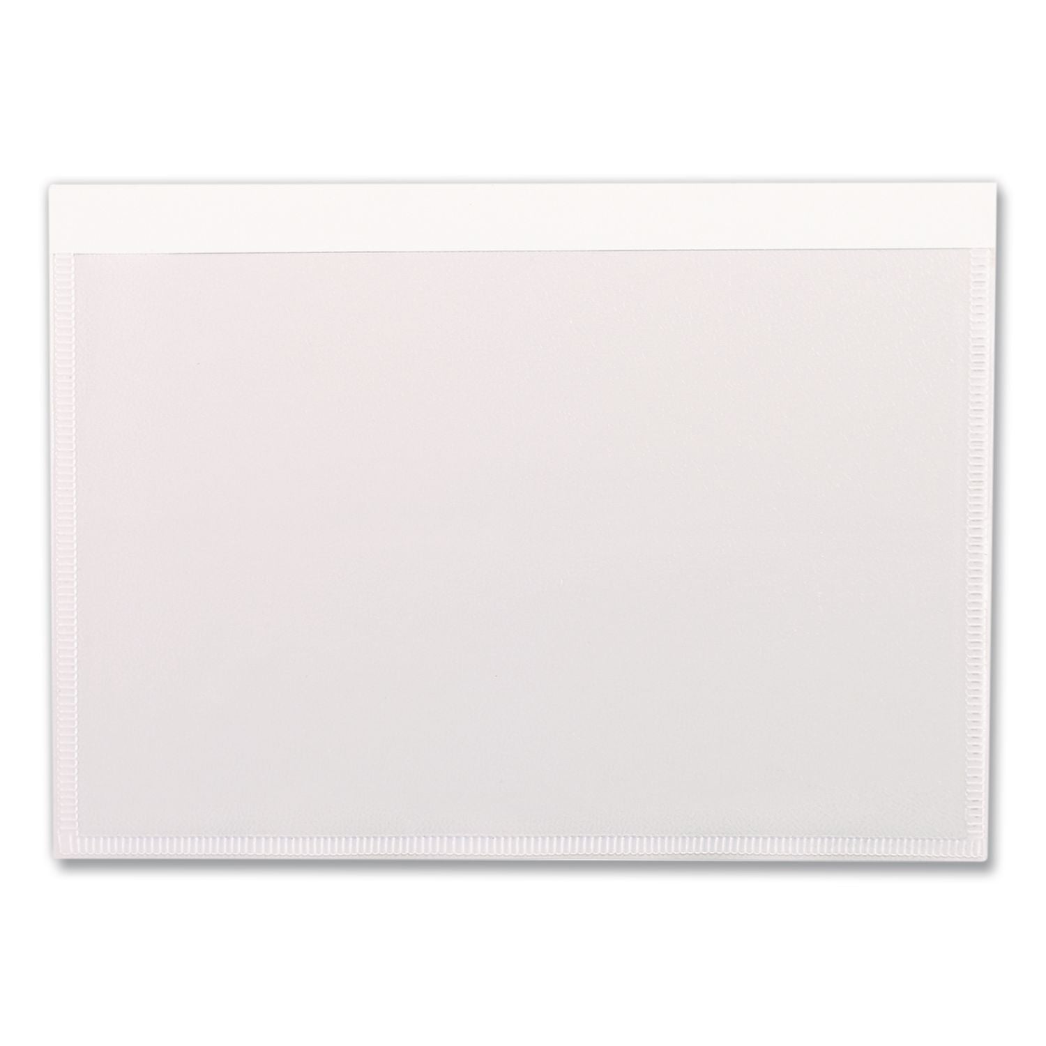 Self-Adhesive Pockets, 5 x 8, Clear Front/White Backing, 100/Box