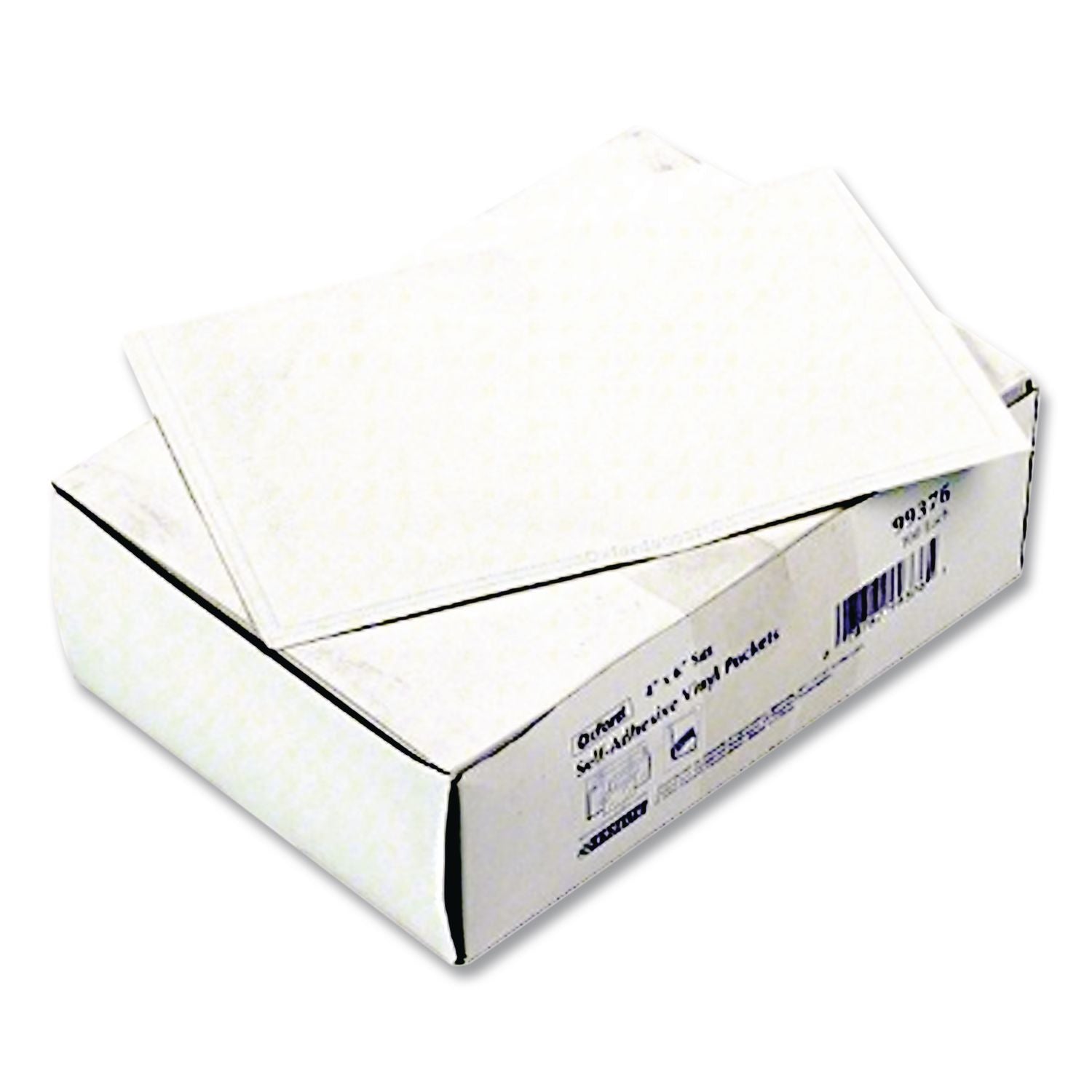 Self-Adhesive Pockets, 4 x 6, Clear Front/White Backing, 100/Box