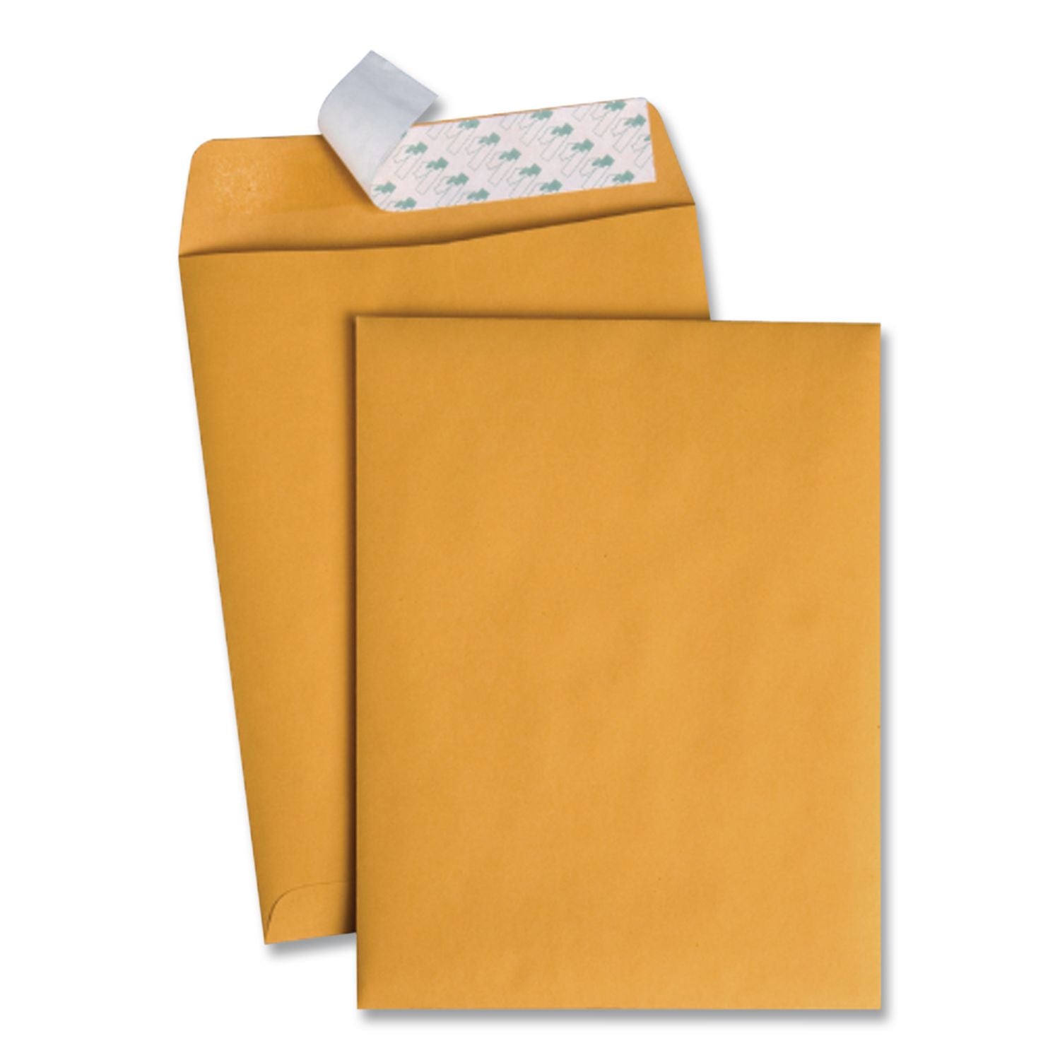 Redi-Strip Catalog Envelope, #10 1/2, Cheese Blade Flap, Redi-Strip Adhesive Closure, 9 x 12, Brown Kraft, 100/Box