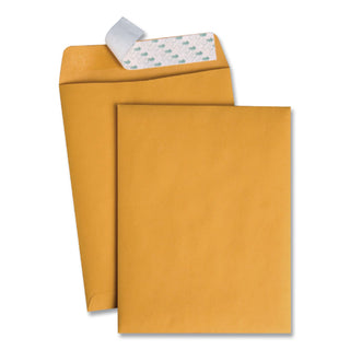 Redi-Strip Catalog Envelope, #10 1/2, Cheese Blade Flap, Redi-Strip Adhesive Closure, 9 x 12, Brown Kraft, 100/Box