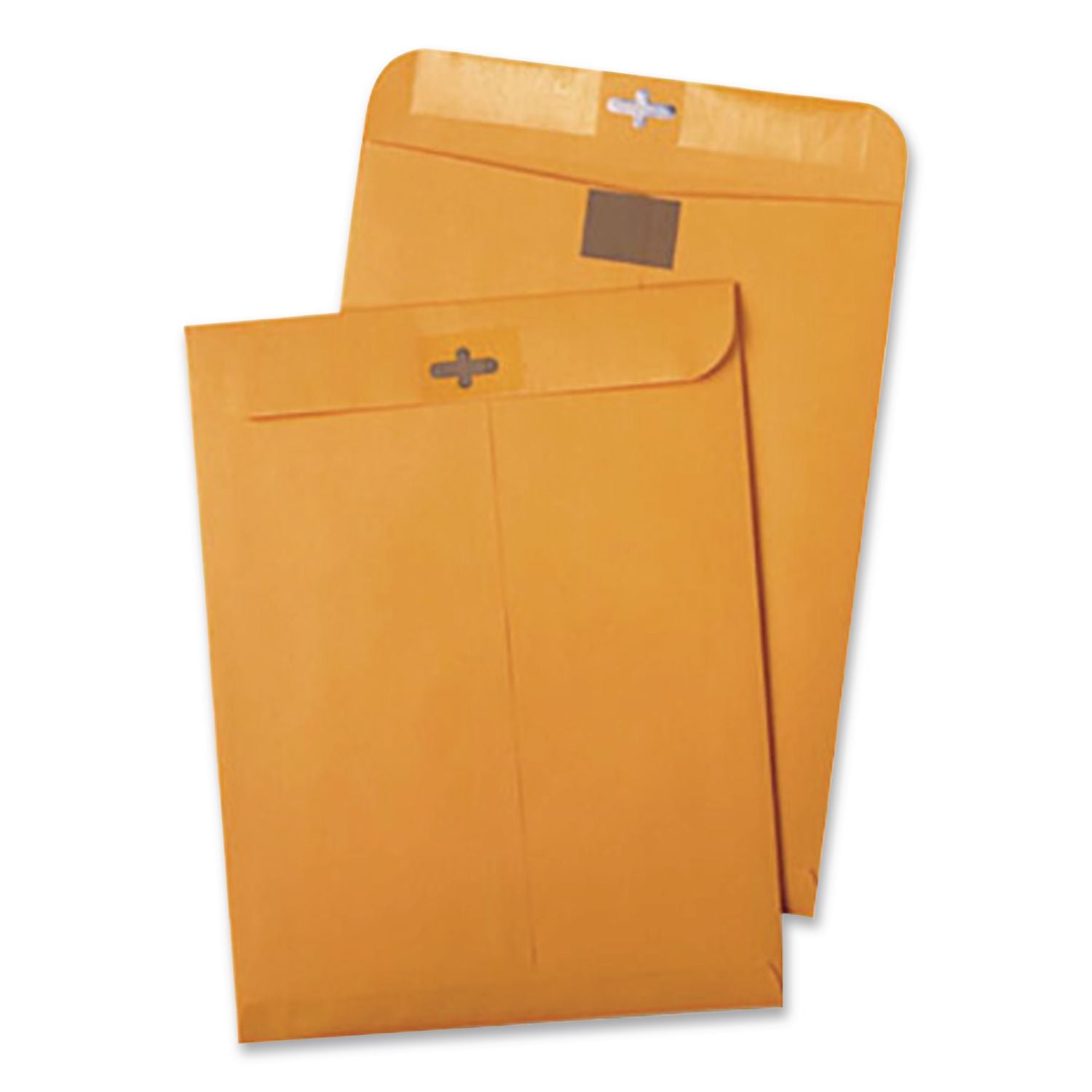Postage Saving ClearClasp Kraft Envelope, #90, Cheese Blade Flap, ClearClasp Closure, 9 x 12, Brown Kraft, 100/Box