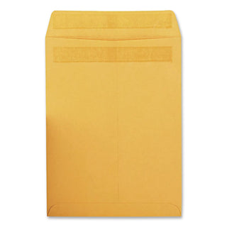High Bulk Self-Sealing Envelopes, #10 1/2, Cheese Blade Flap, Redi-Seal Adhesive Closure, 9 x 12, Brown Kraft, 100/Box