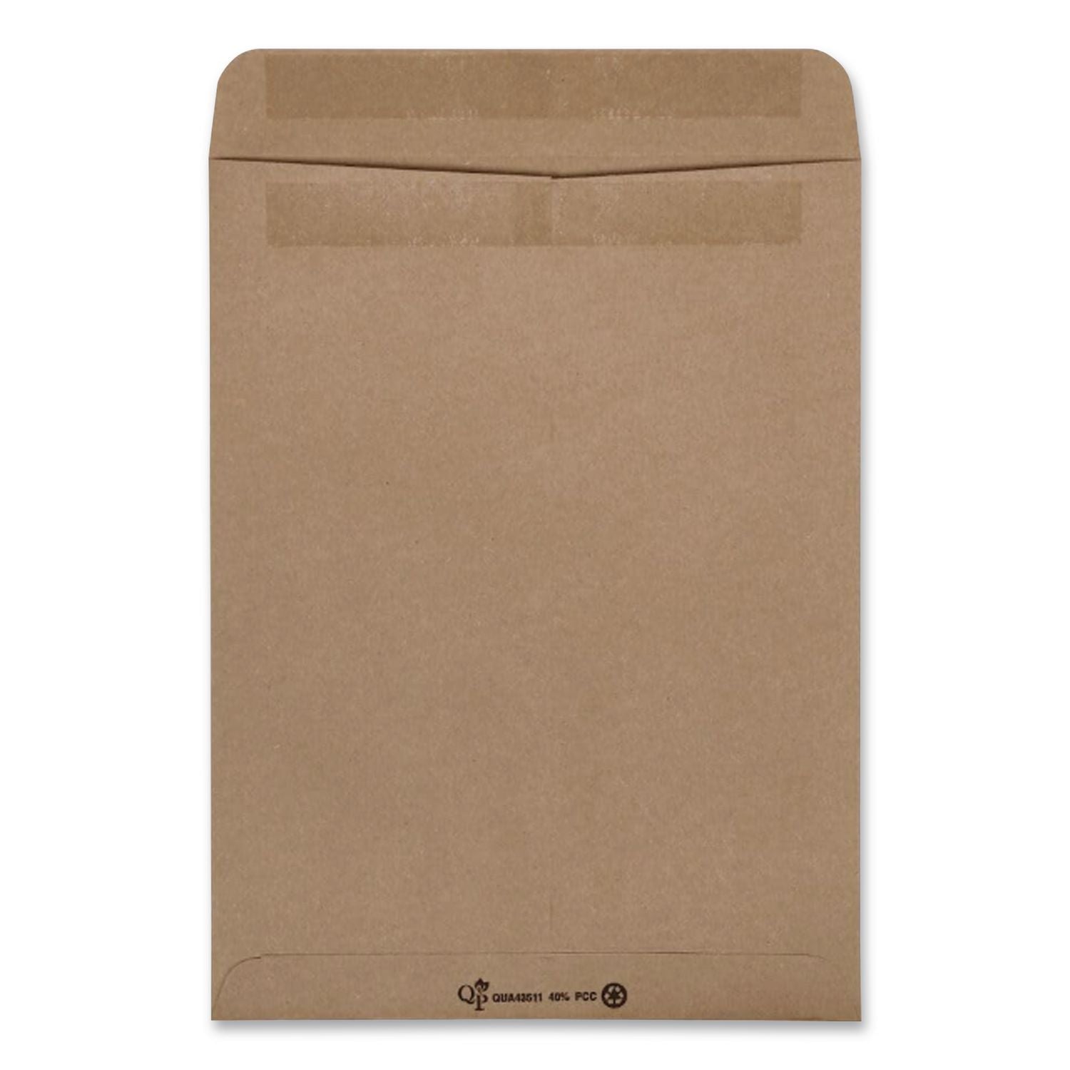 Recycled Brown Kraft Redi-Seal Envelope, #10 1/2, Cheese Blade Flap, Redi-Seal Adhesive Closure, 9 x 12, Brown Kraft, 100/Box