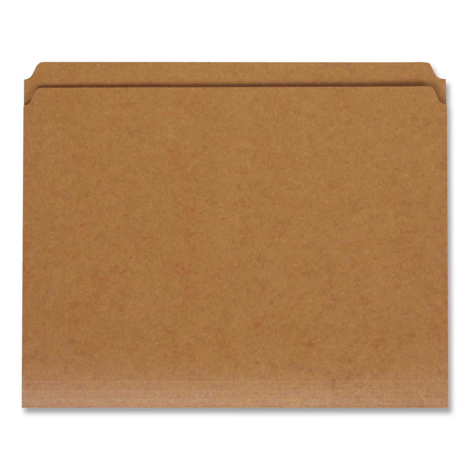 Dark Kraft File Folders with Double-Ply Top, Straight Tabs, Letter Size, 0.75" Expansion, Brown, 100/Box