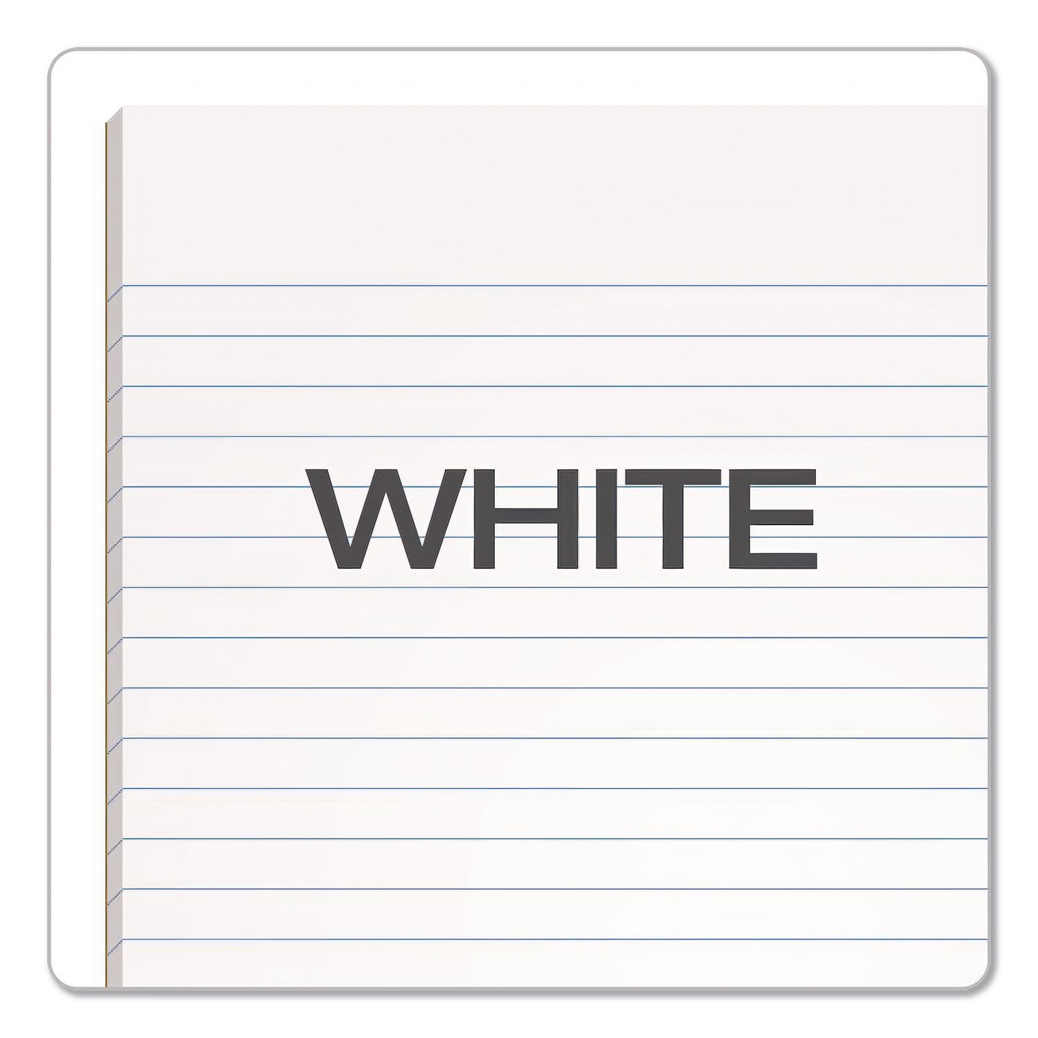 Glue Top Pads, Narrow Rule, 50 White 8.5 x 11 Sheets, Dozen
