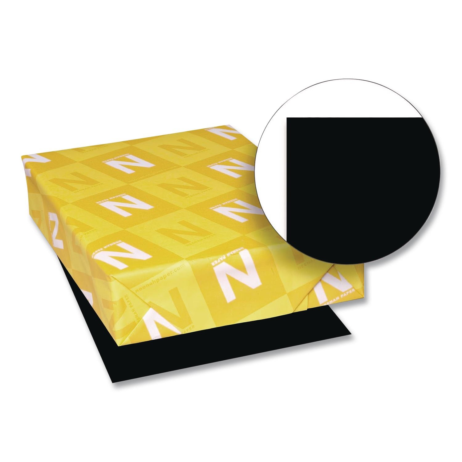 Color Paper, 24 lb Bond Weight, 8.5 x 11, Eclipse Black, 500/Ream