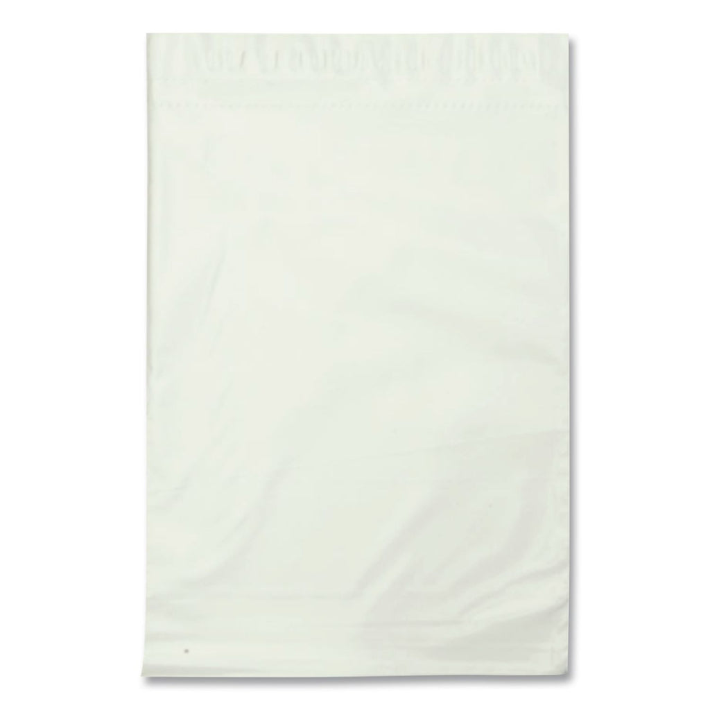Redi-Strip Poly Expansion Mailer, #4 1/2, Square Flap, Redi-Strip Adhesive Closure, 11 x 13, White, 100/Carton