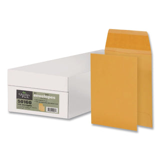 Kraft Coin and Small Parts Envelope, #1, Extended Square Flap, Gummed Closure, 2.25 x 3.5, Brown Kraft, 500/Box