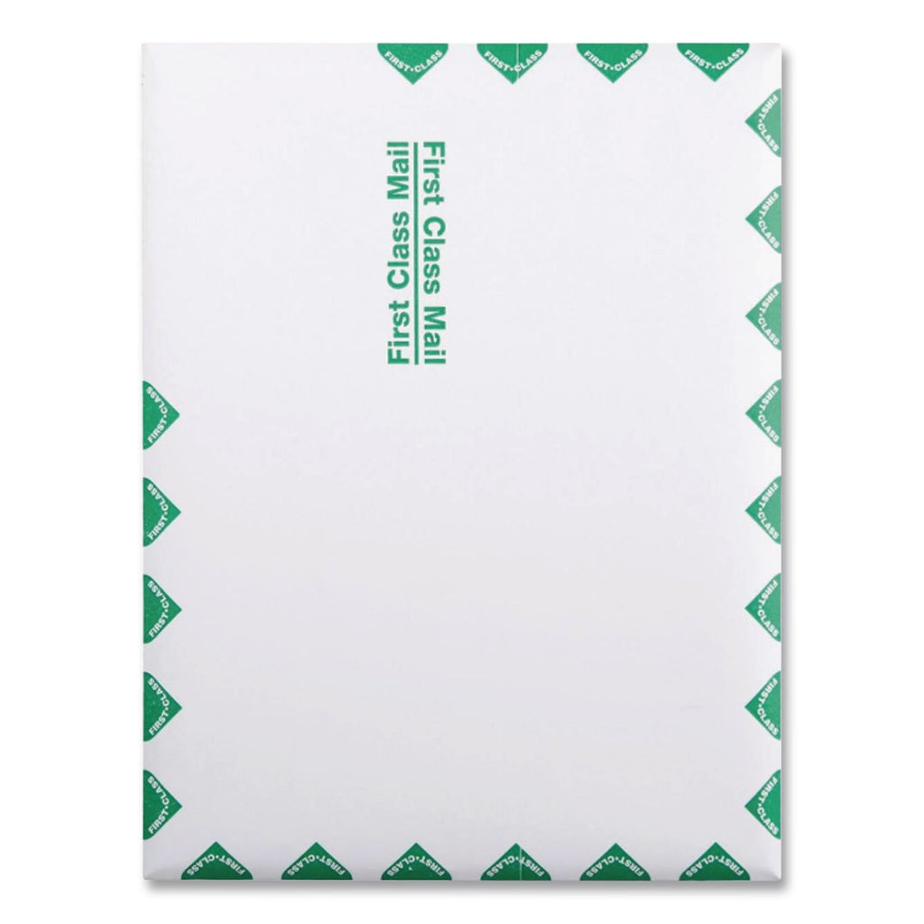 Lightweight 14 lb Tyvek Catalog Mailers, First Class, #12 1/2, Square Flap, Redi-Strip Closure, 9.5 x 12.5, White, 100/Box