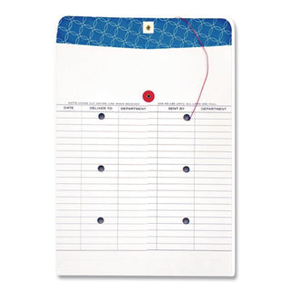 Inter-Department Envelope, #97, Two-Sided Five-Column Format, 10 x 13, White, 100/Box