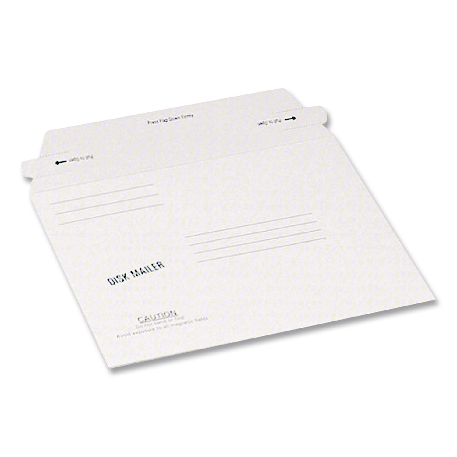 Economy Disk/CD Mailer for CDs/DVDs, Square Flap, Redi-Strip Adhesive Closure, 7.5 x 6.06, White, 100/Carton