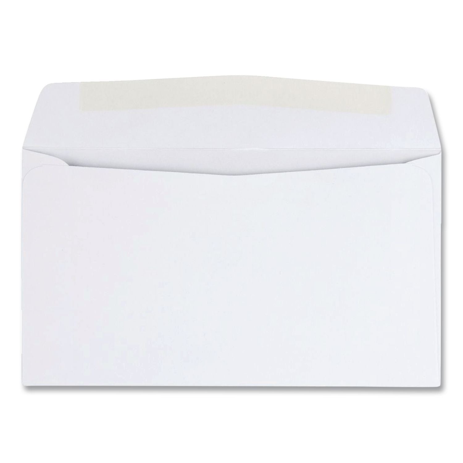 Business Envelope, #6 3/4, Commercial Flap, Side Seam, Gummed Closure, 24 lb Bond Weight Paper, 3.63 x 6.5, White, 500/Box