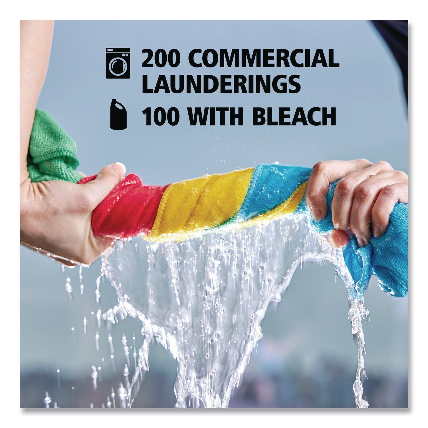 Microfiber Cleaning Cloths, 16 x 16, Green, 24/Pack