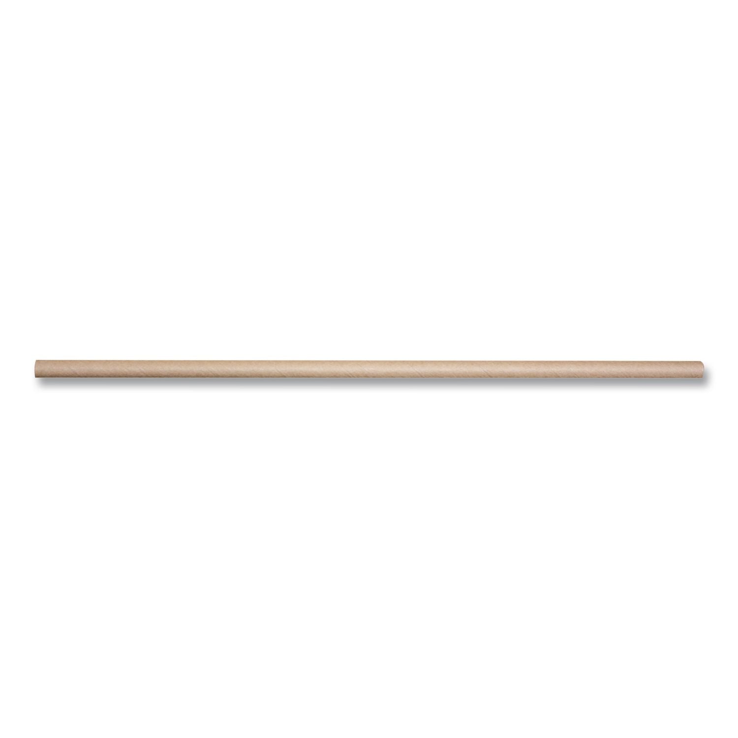 Sustainable Kraft Paper Straws, 8", 6,000/Carton