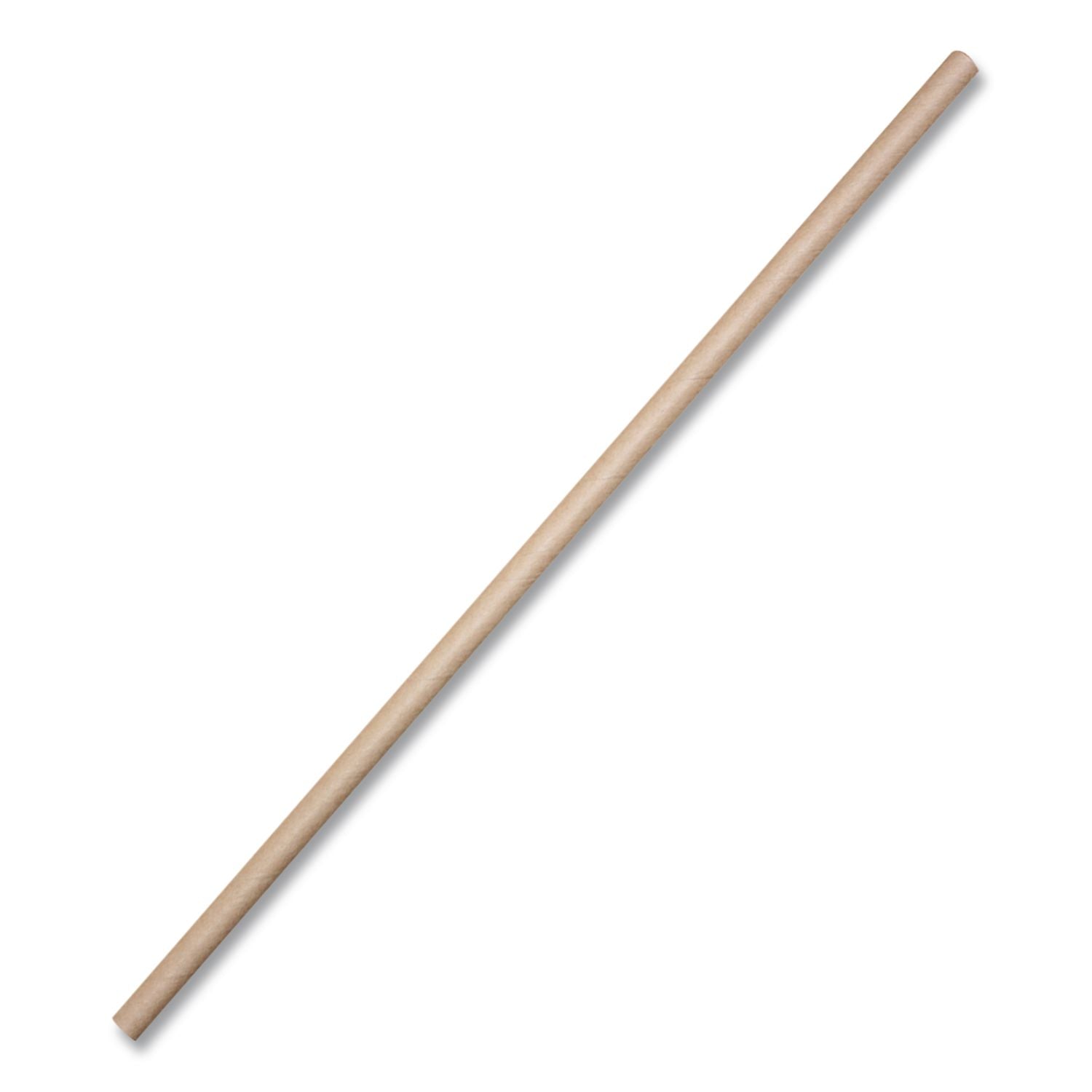 Sustainable Kraft Paper Straws, 8", 6,000/Carton