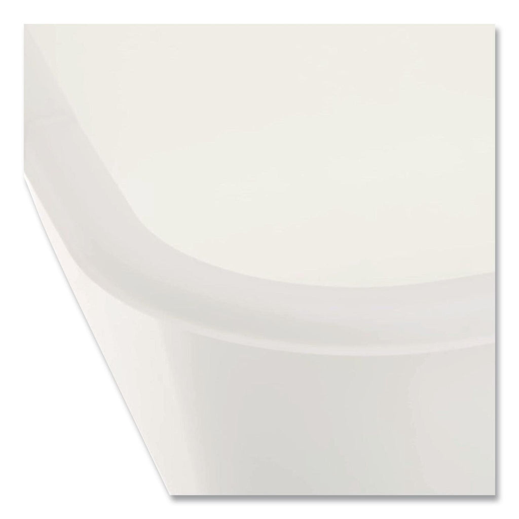 Microban Dishpan, 4.5 gal, 14.5" x 12.5" x 5.7", White, 6/Carton