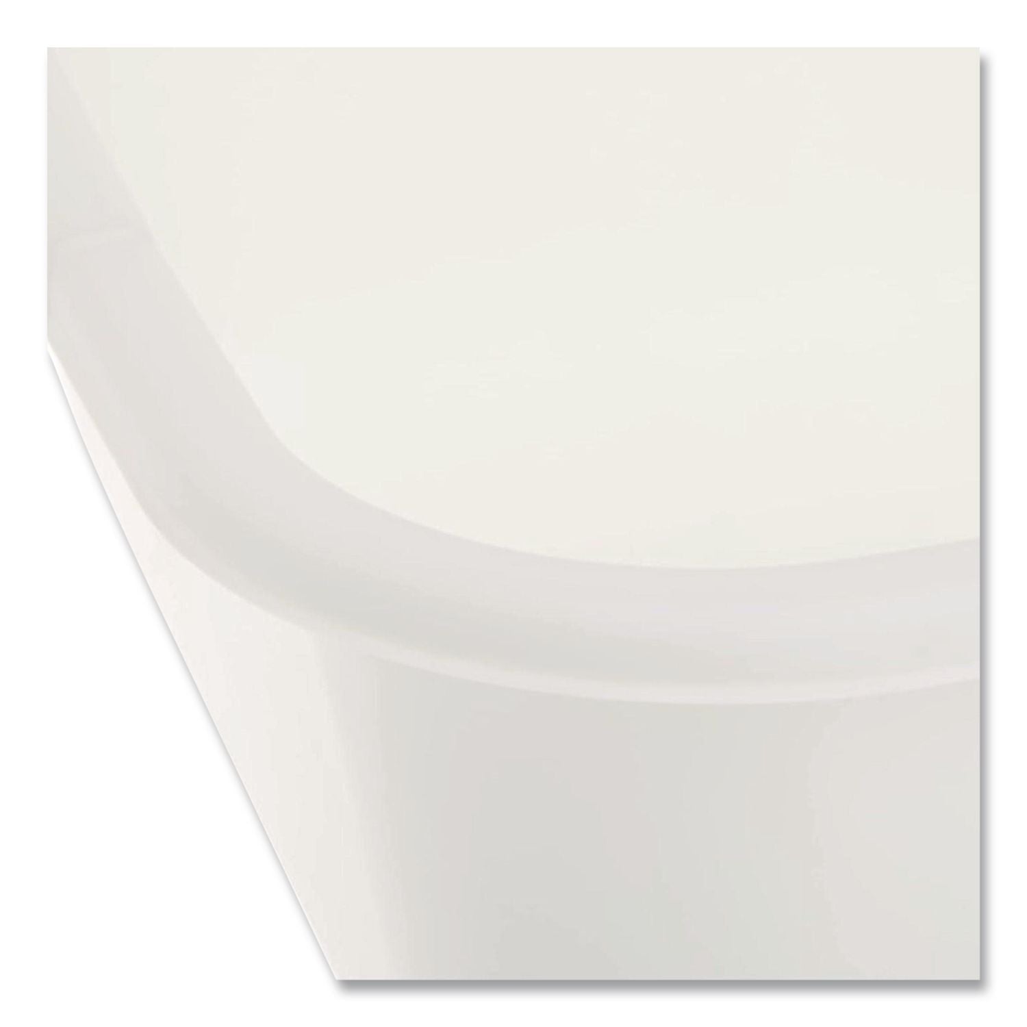 Microban Dishpan, 4.5 gal, 14.5" x 12.5" x 5.7", White, 6/Carton