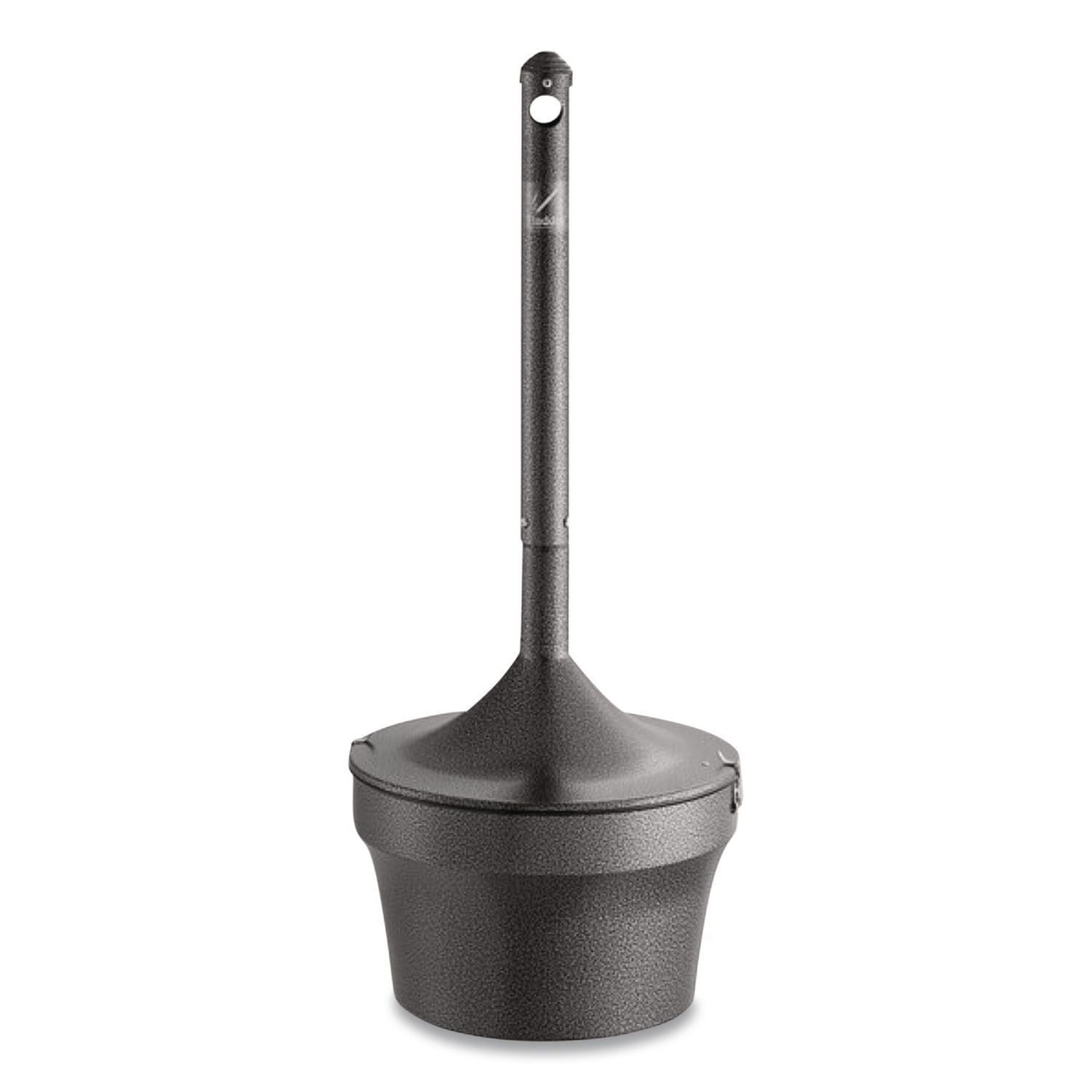Aladdin Smokers' Station, Round, Steel, 4.5 gal, 16 dia x 38.75, Charcoal
