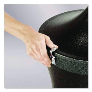 Aladdin Smokers' Station, Round, Steel, 4.5 gal, 16 dia x 38.75, Charcoal