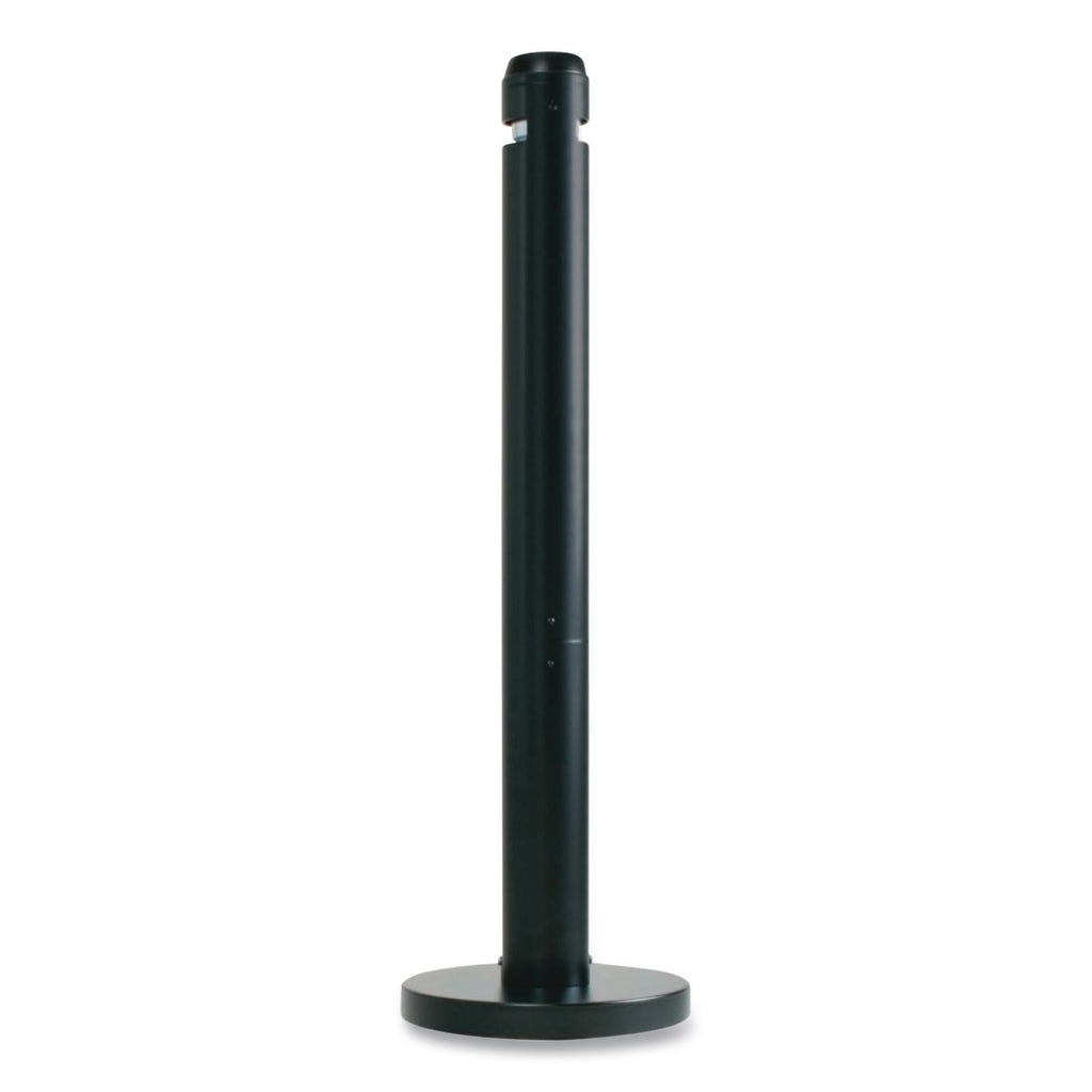Smoker's Pole, Round, Steel, 0.9 gal, 4 dia x 41h, Black