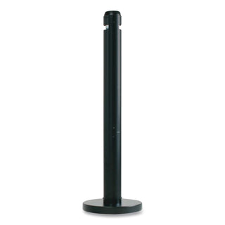 Smoker's Pole, Round, Steel, 0.9 gal, 4 dia x 41h, Black