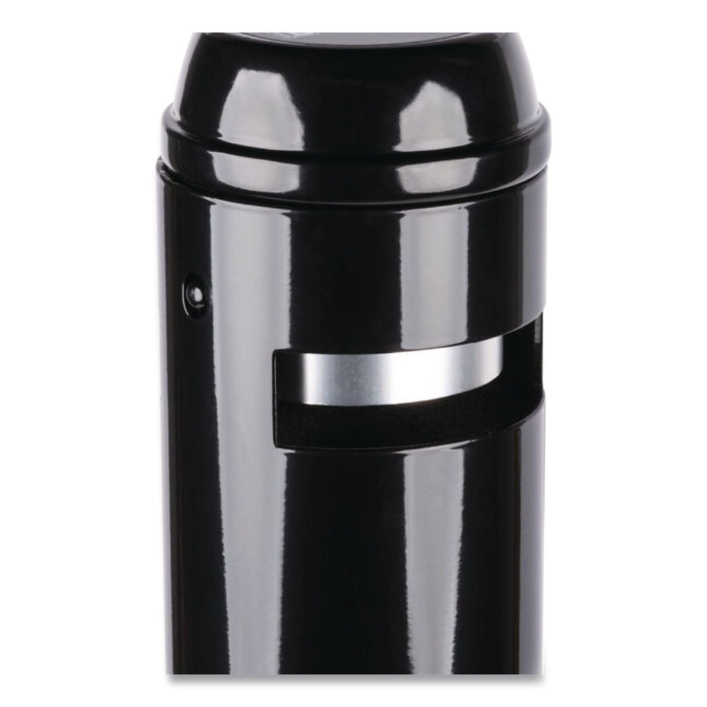 Smoker's Pole, Round, Steel, 0.9 gal, 4 dia x 41h, Black