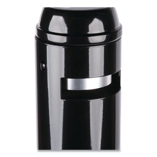 Smoker's Pole, Round, Steel, 0.9 gal, 4 dia x 41h, Black