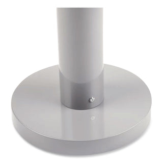 Smoker's Pole, Round, Steel, 0.9 gal, 4 dia x 41h, Silver