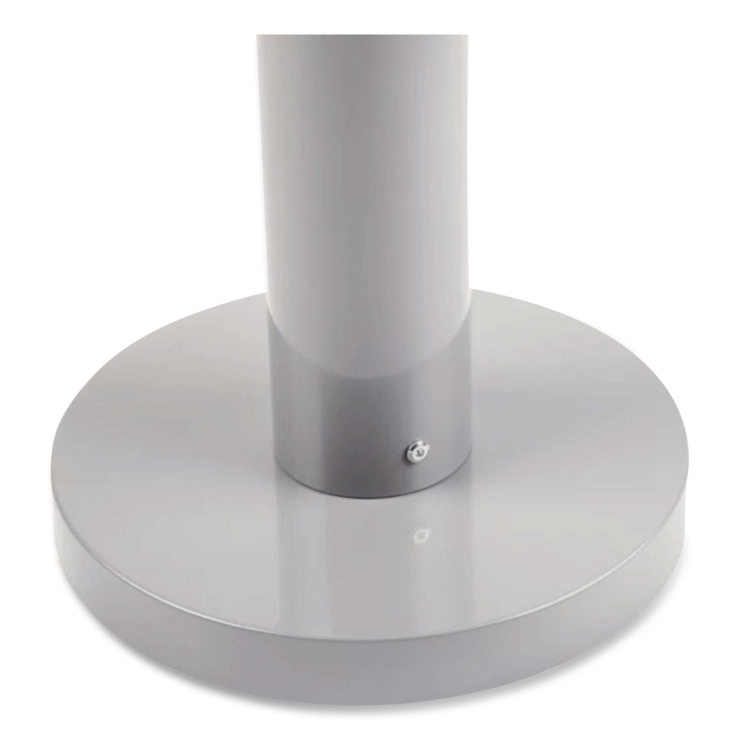 Smoker's Pole, Round, Steel, 0.9 gal, 4 dia x 41h, Silver