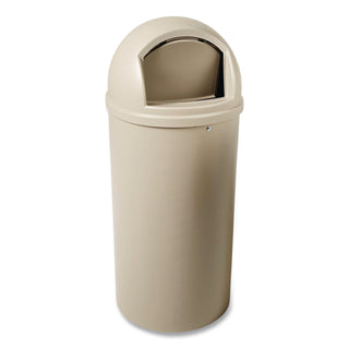 Marshal Classic Container, 25 gal, Plastic, Beige