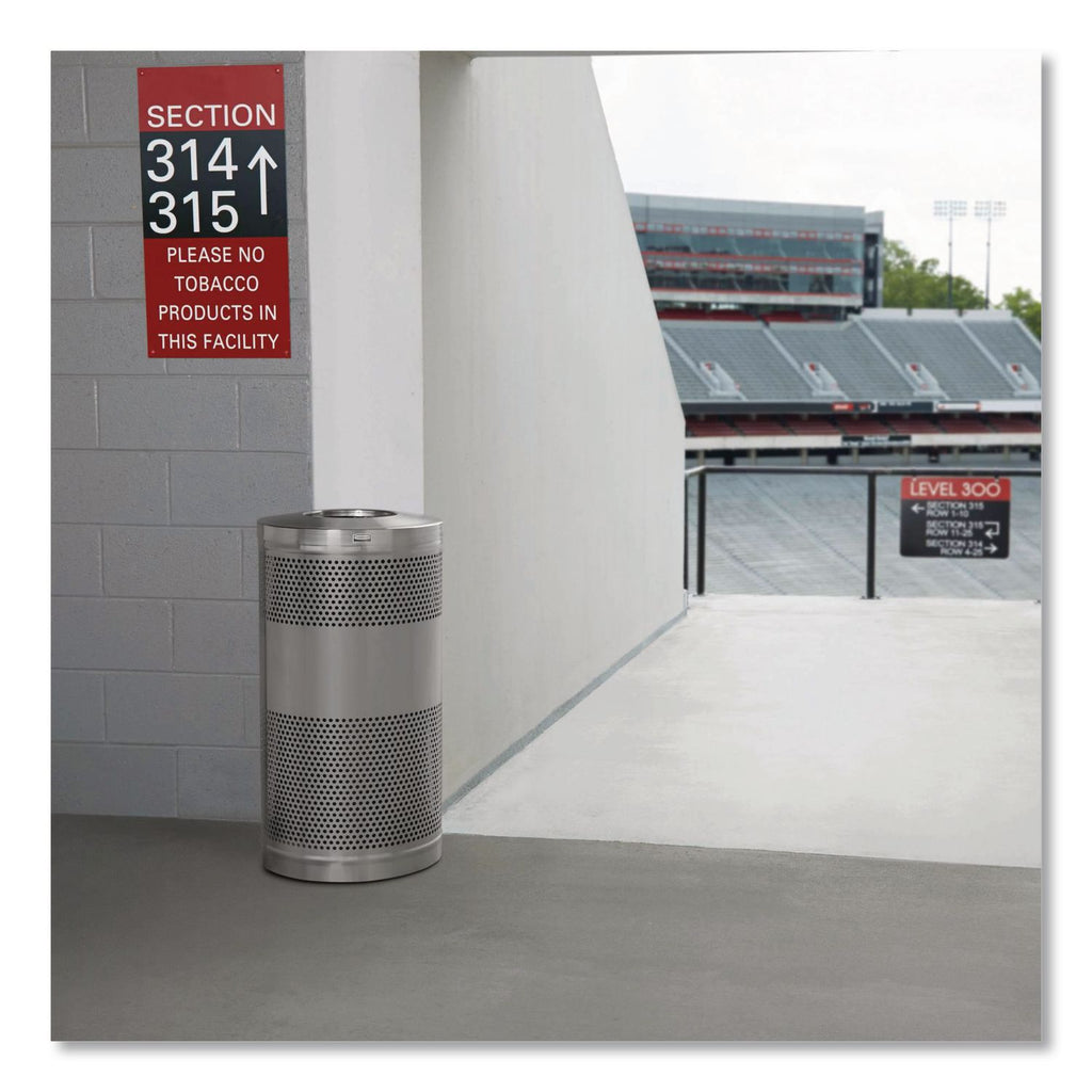 Rubbermaid Commercial Heavy-gauge Steel Receptacle, Sold as 1 Each