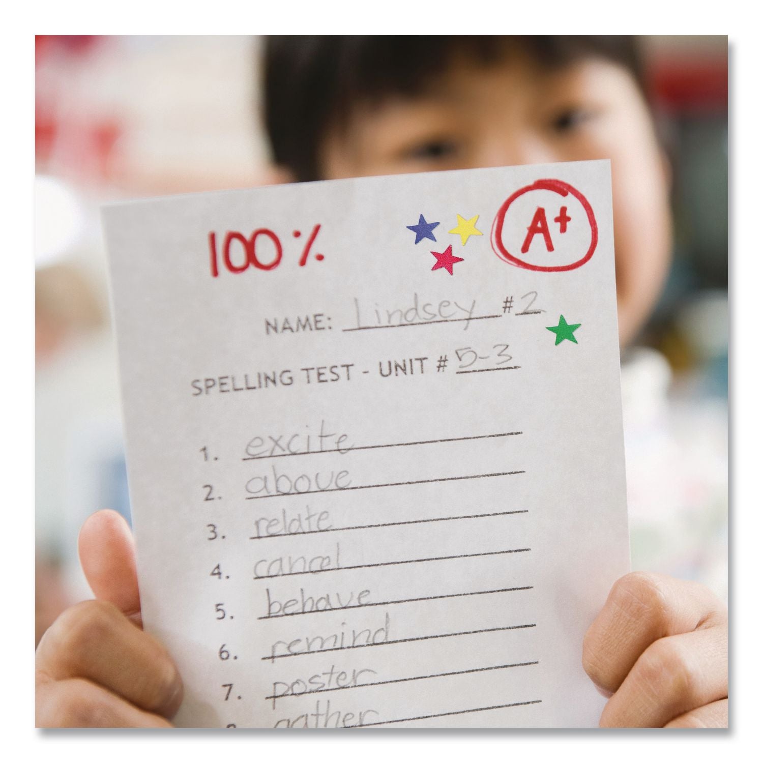 Avery Assorted Foil Star Labels - Learning Theme/Subject - Star Shape - Permanent Adhesive - 0.50" Height - Red, Blue, Silver, Green, Gold - Paper - 6