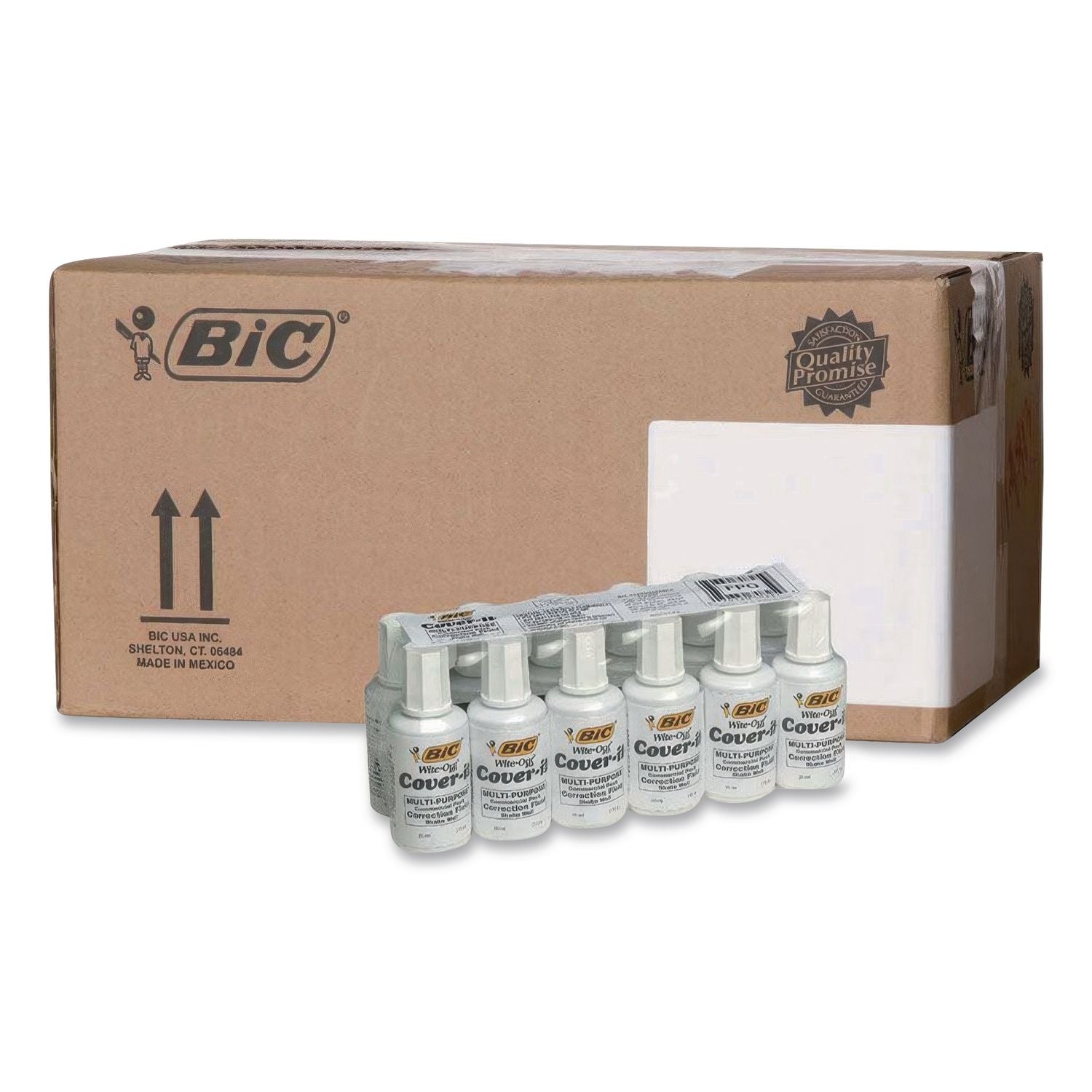 Cover-It Correction Fluid, 20 ml Bottle, White, Dozen