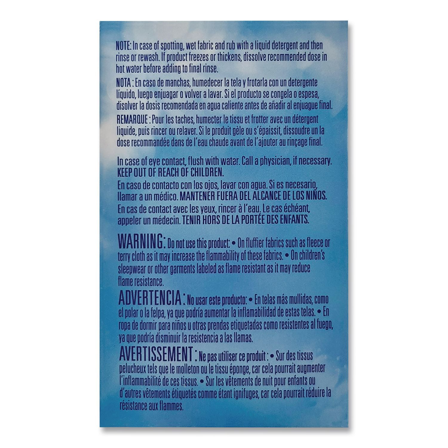 Liquid HE Fabric Softener, Original, 1 Load Vend-Box, 100/Carton