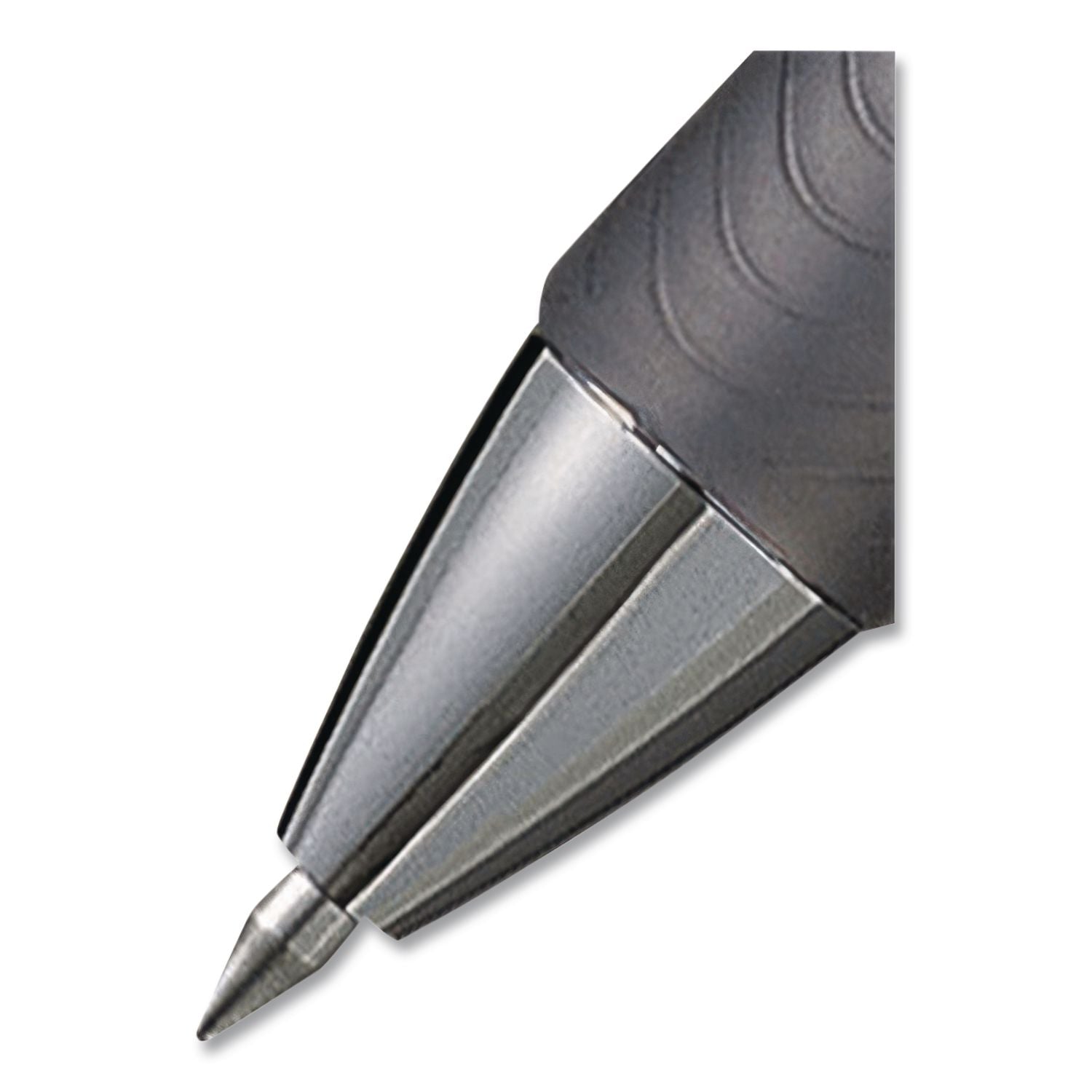 EnerGel EnerGel RTX Liquid Gel Pens - Medium Pen Point - 0.7 mm Pen Point Size - Refillable - Retractable - Black Gel-based Ink - Silver Barrel - Metal Tip - 1 Dozen