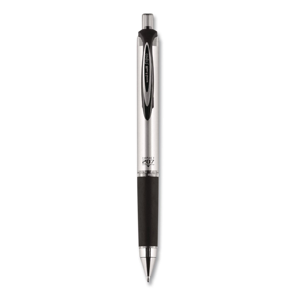 207 Impact Gel Pen, Retractable, Bold 1 mm, Blue Ink, Black/Blue Barrel