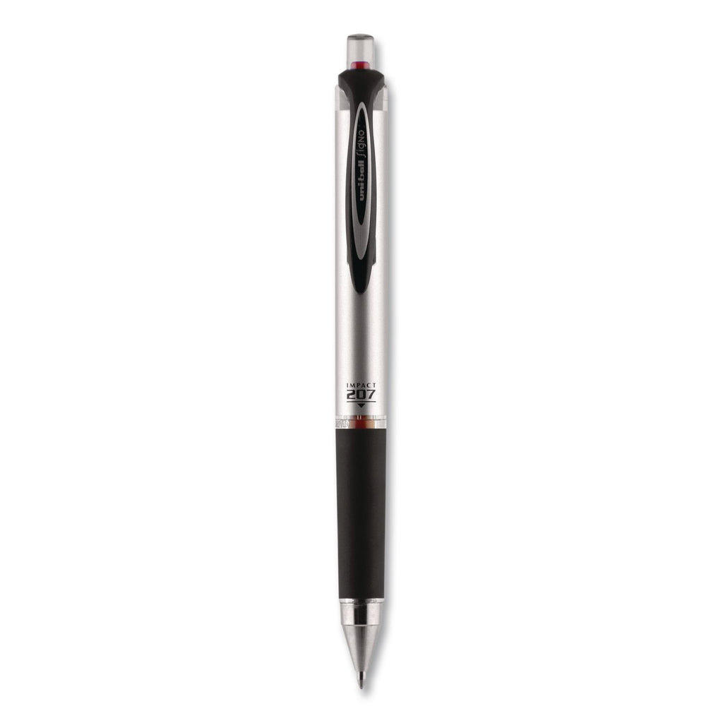 207 Impact Gel Pen, Retractable, Bold 1 mm, Red Ink, Black/Red Barrel