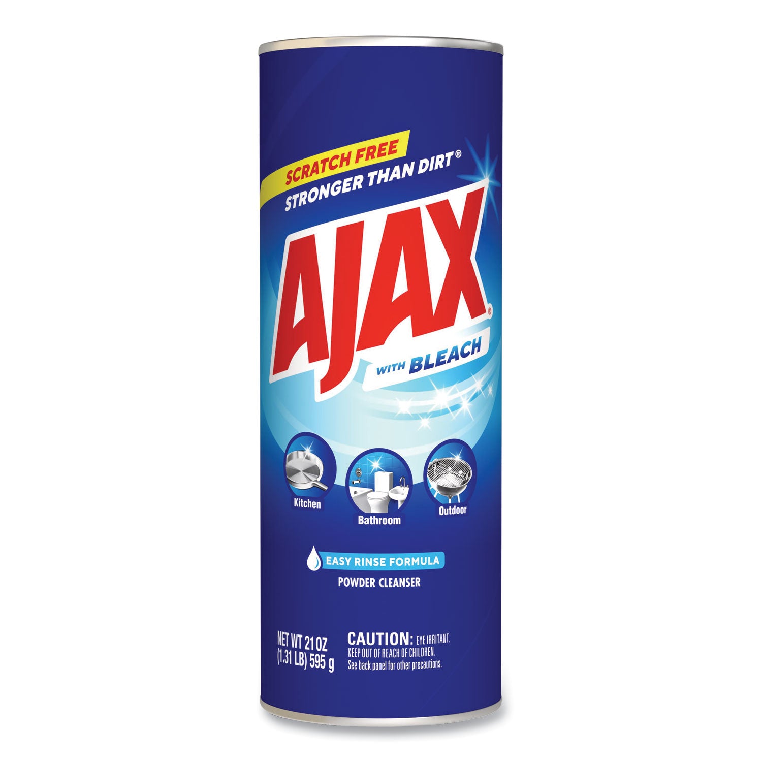 AJAX Powder Cleanser With Bleach - 21 oz (1.31 lb) - 1 Each - Non-scratching, Phosphate-free - White