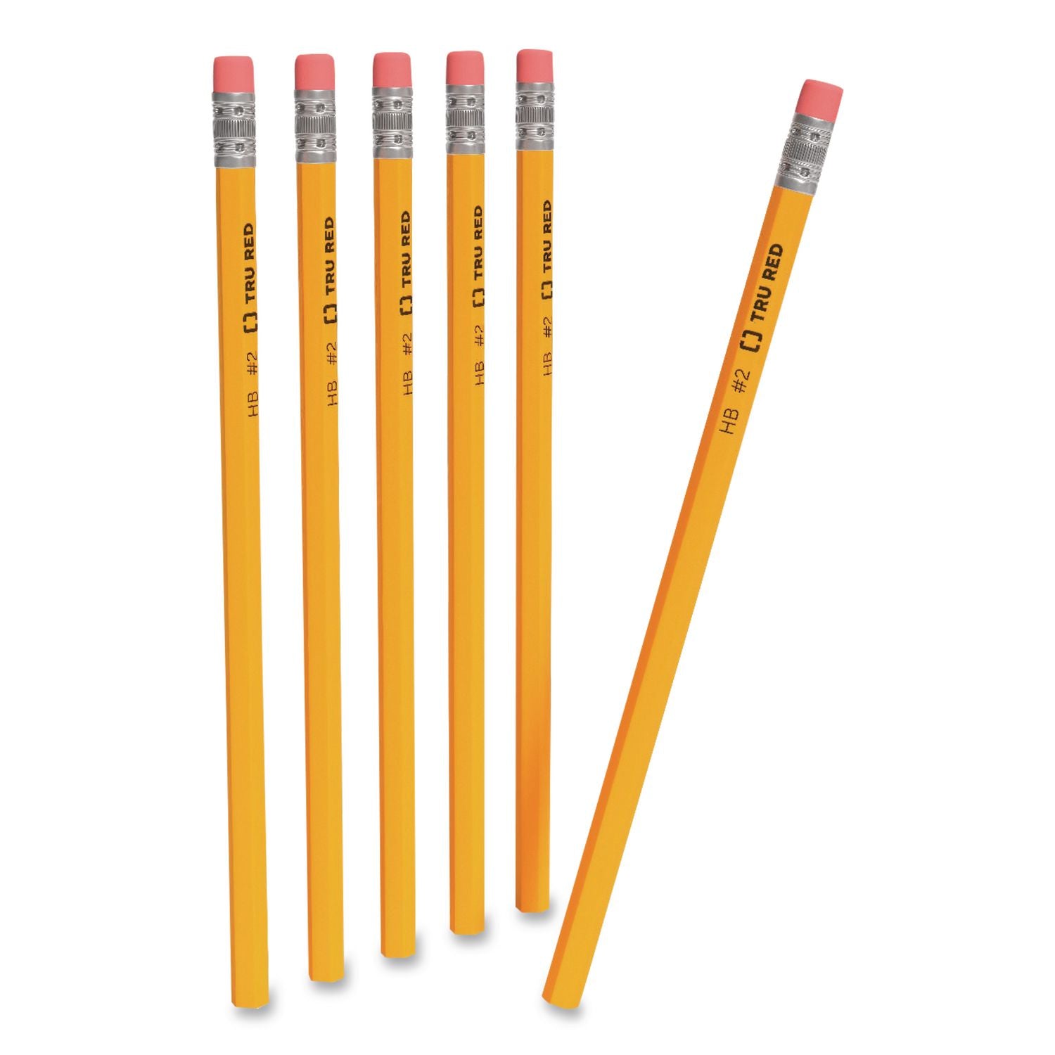 Wooden Pencil, HB (#2), Black Lead, Yellow Barrel, Dozen