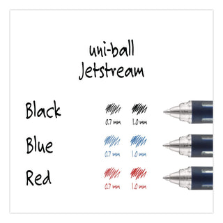 Jetstream Stick Hybrid Gel Pen, Bold 1 mm, Black Ink, Black/Silver Barrel