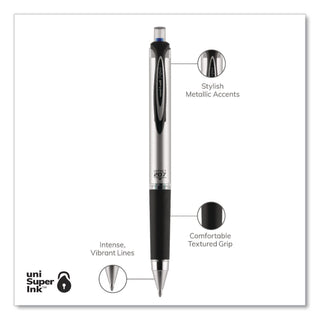 uni-ball - 207 Impact Roller Ball Retractable Gel Pen, Blue Ink, Bold, Sold as 1 EA