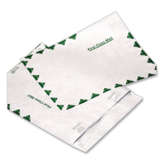 Ship-Lite Envelope, First Class, #10 1/2, Cheese Blade Flap, Redi-Strip Adhesive Closure, 9 x 12, White, 100/Box