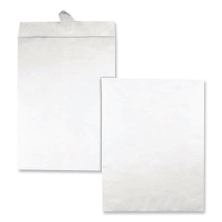 Heavyweight 18 lb Tyvek Catalog Mailers, Square Flap, Redi-Strip Adhesive Closure, 14.25 x 20, White, 25/Box