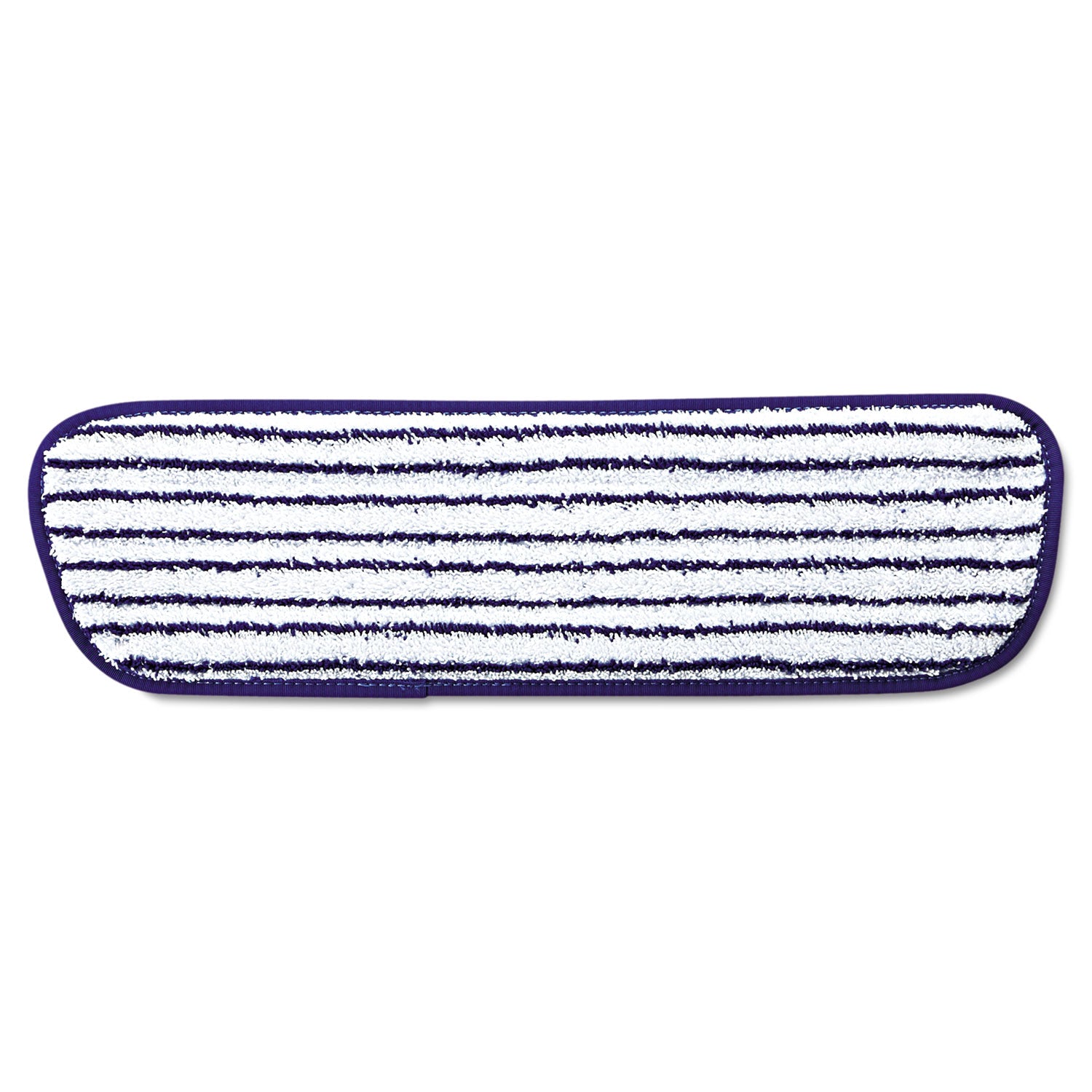 Microfiber Finish Pad, 18 x 5 1/2, Blue/White, 6/Carton